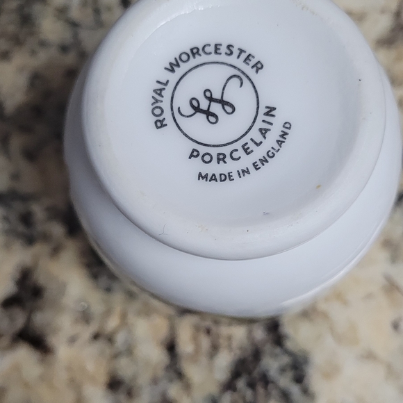 Egg Coddler Set of 2 ROYAL WORCESTER Porcelain ENGLAND Evesham Vale Pattern - Picture 12 of 12